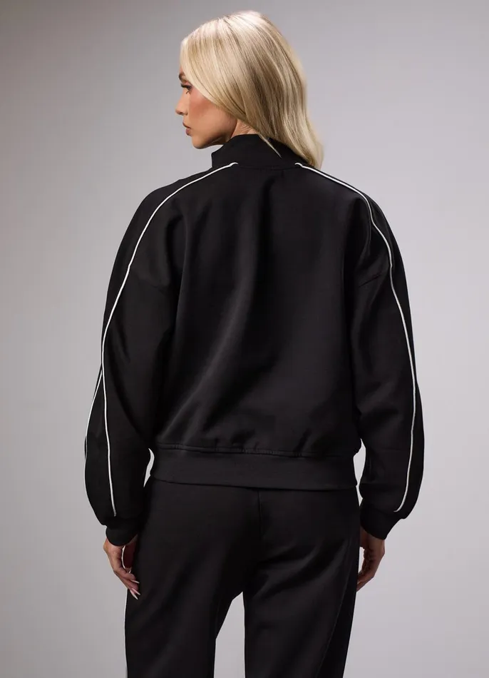 Gym King CoOrds Women GKW Sports Luxe Track Jacket 8211 Black