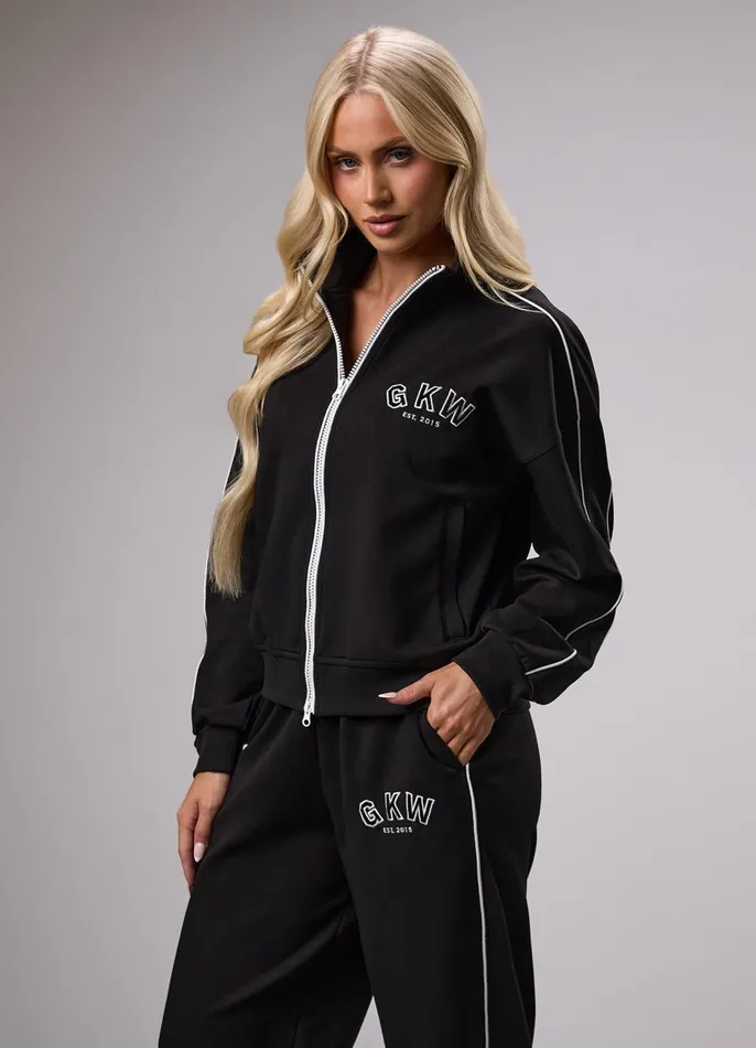 Gym King CoOrds Women GKW Sports Luxe Track Jacket 8211 Black