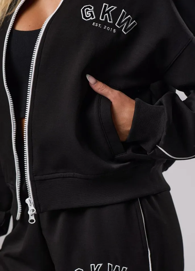Gym King CoOrds Women GKW Sports Luxe Track Jacket 8211 Black
