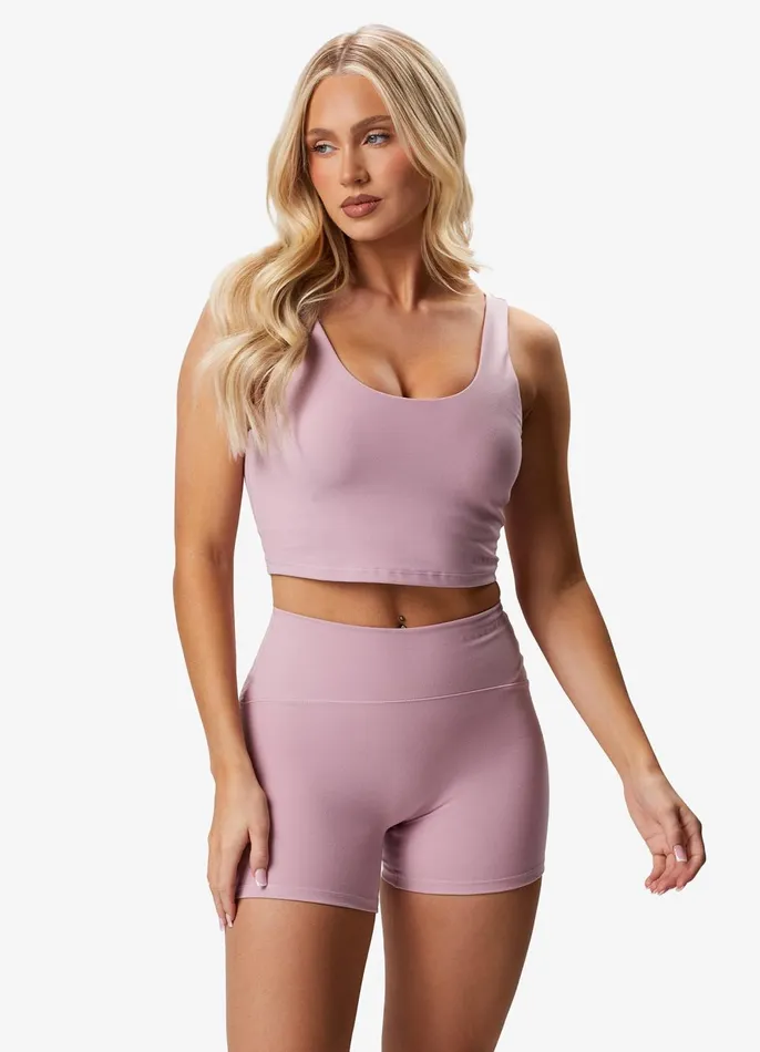 Gym King CoOrds Women Peach Luxe Tank 8211 Dusky Mauve Luxe