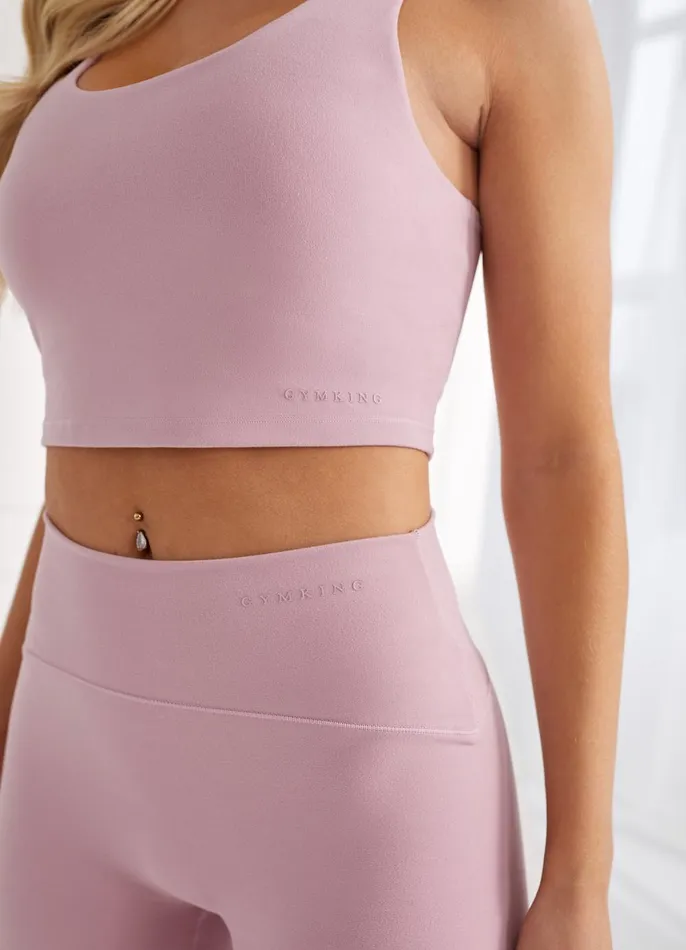 Gym King CoOrds Women Peach Luxe Tank 8211 Dusky Mauve Luxe