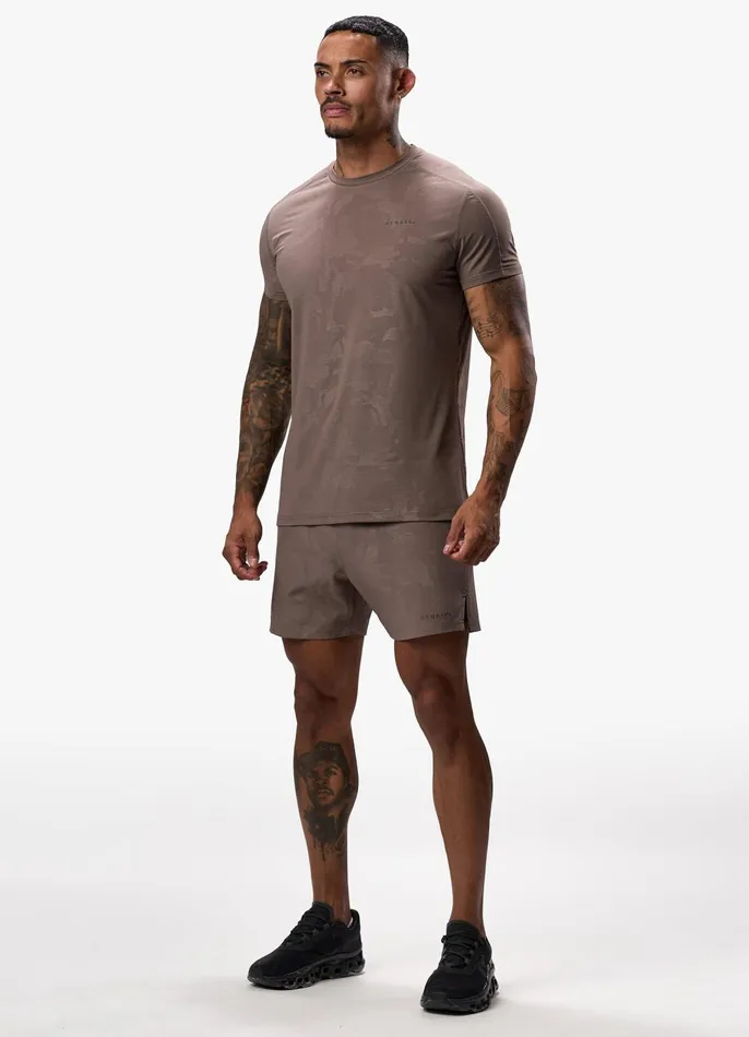 Gym King Gymwear Men Debossed Camo Short 8211 Iron