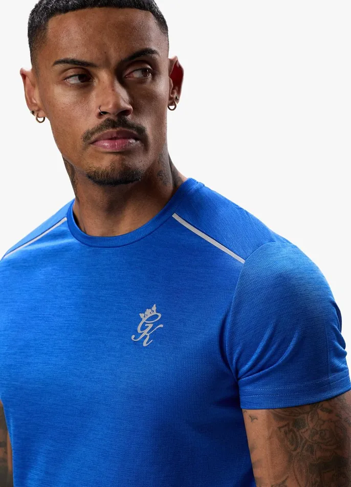 Gym King Gymwear Men Element Tee 8211 Sonic Blue Marl