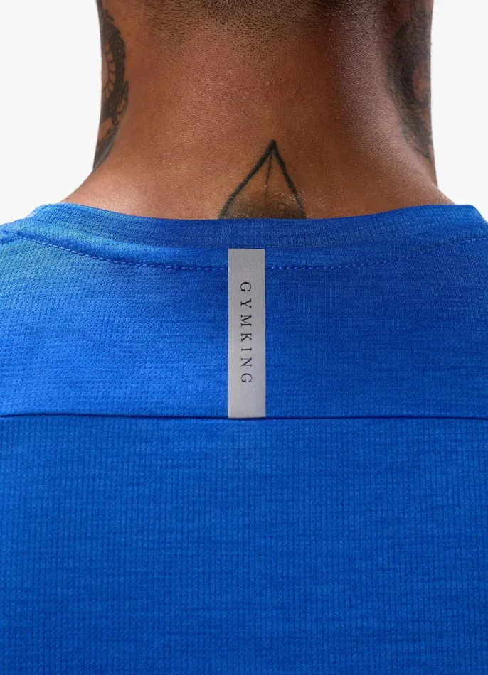 Gym King Gymwear Men Element Tee 8211 Sonic Blue Marl