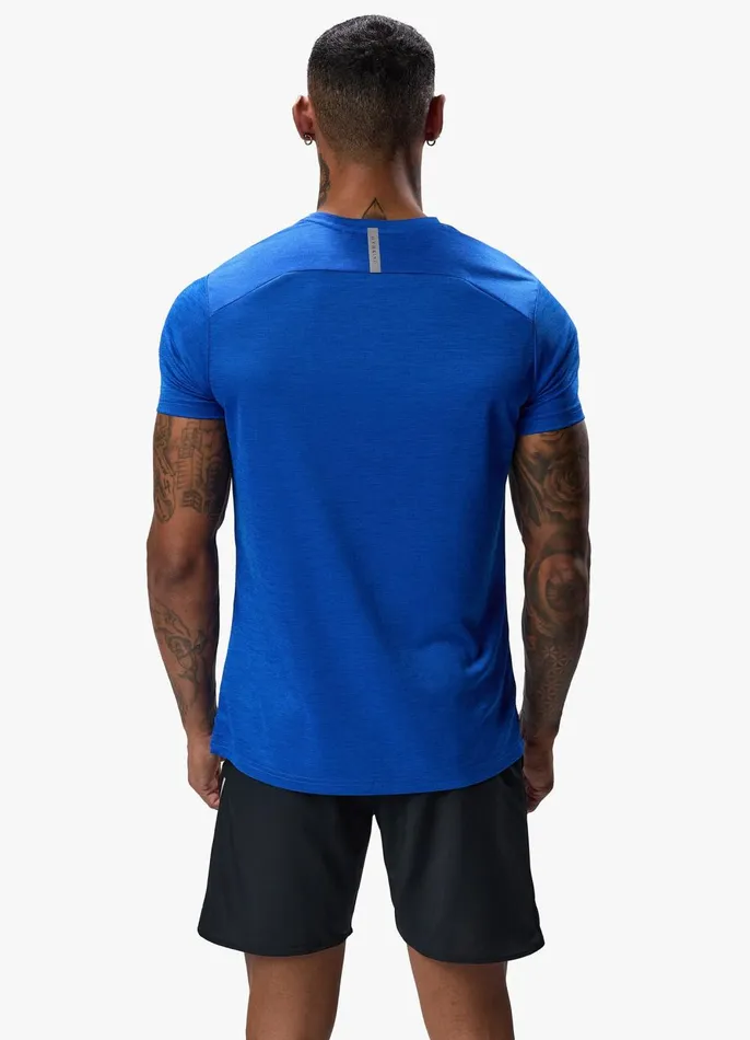 Gym King Gymwear Men Element Tee 8211 Sonic Blue Marl