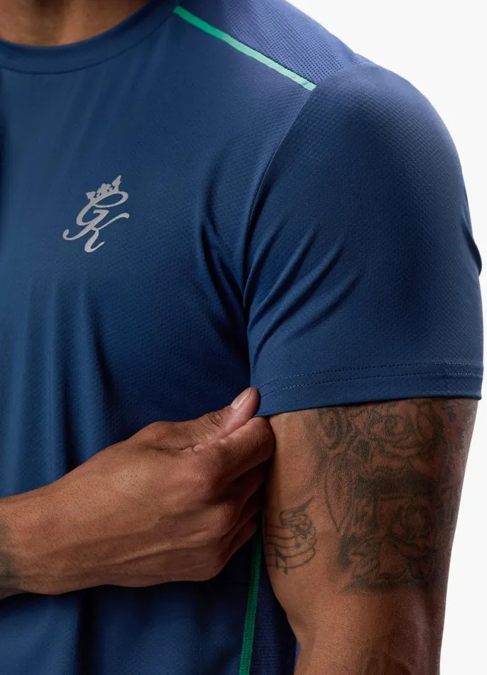 Gym King Gymwear Men Flex Tee 8211 Navy
