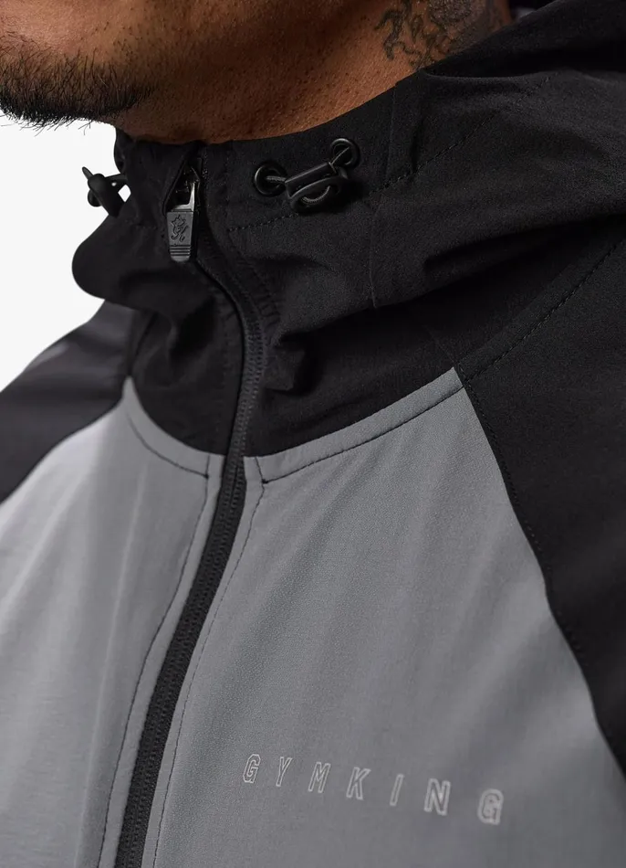 Gym King Gymwear Men React Woven Jacket 8211 Black