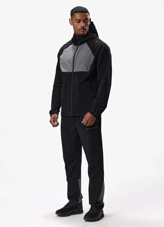 Gym King Gymwear Men React Woven Jacket 8211 Black