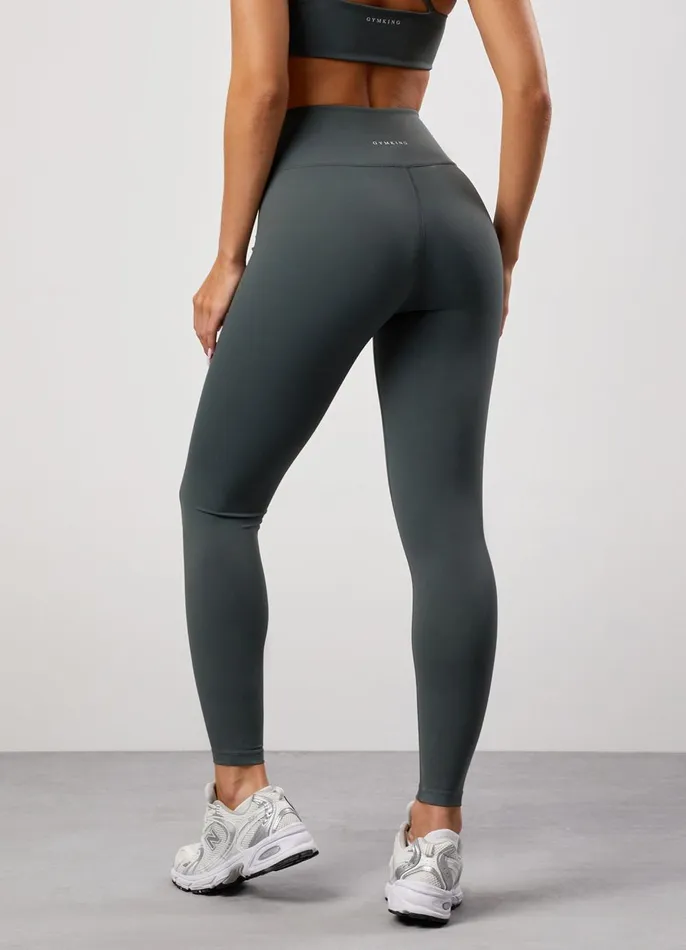 Gym King Gymwear Women 365 Wrap Over Legging 8211 Green Smoke