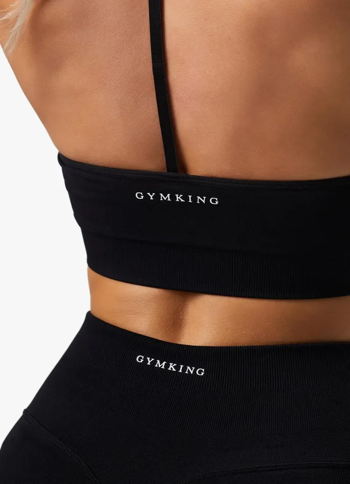 Gym King Gymwear Women Sculpt Seamless Bra 8211 Black