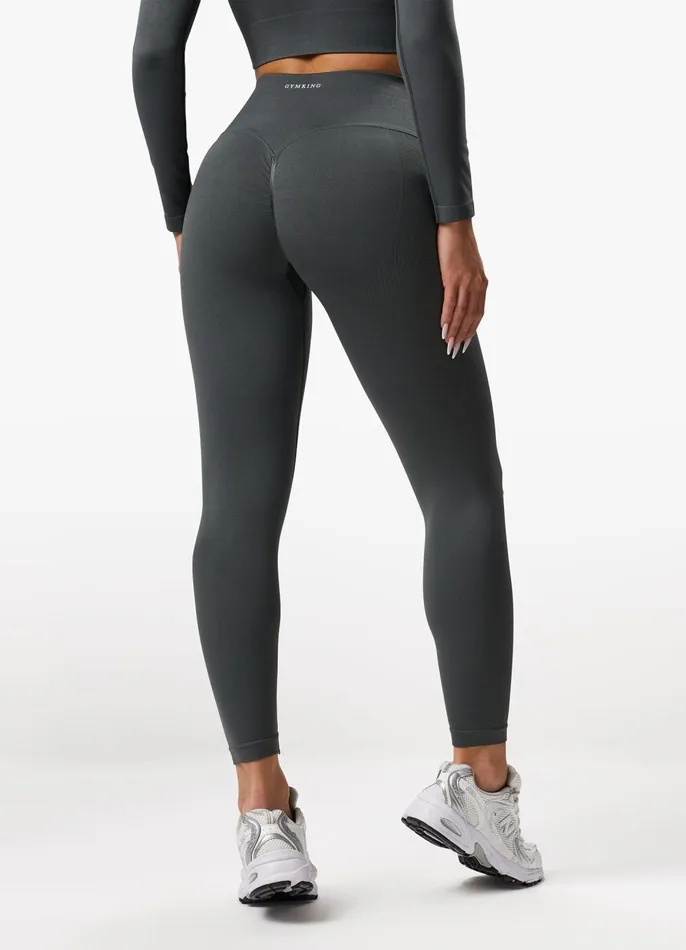 Gym King Gymwear Women Sculpt Seamless Legging 8211 Green Smoke