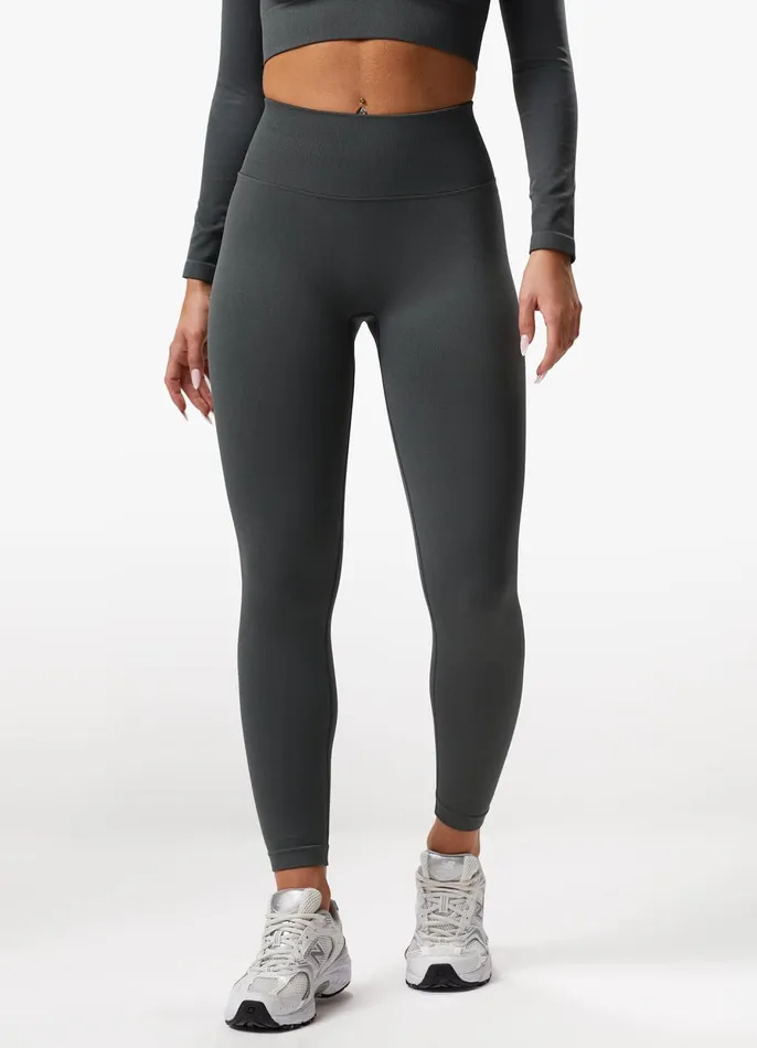 Gym King Gymwear Women Sculpt Seamless Legging 8211 Green Smoke
