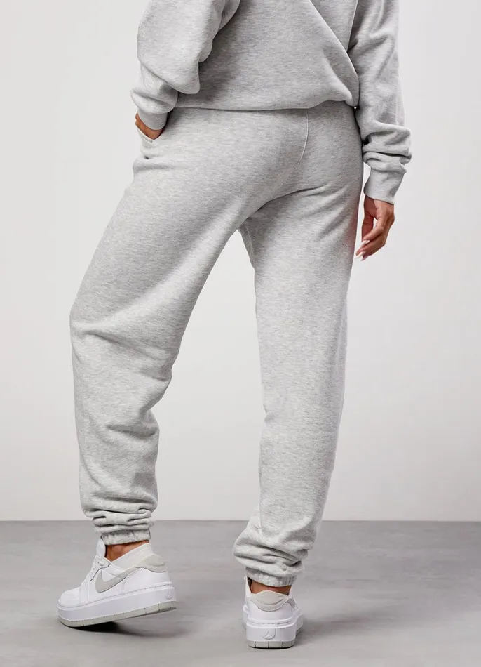 Gym King Joggers Women 365 Boyfriend Jogger 8211 Snow Marl