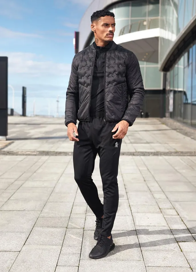 Gym King Outerwear Men Heat Sealed Tech Jacket 8211 Black