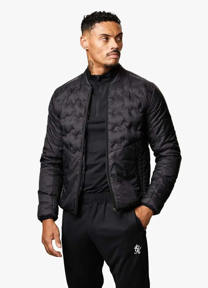 Gym King Outerwear Men Heat Sealed Tech Jacket 8211 Black
