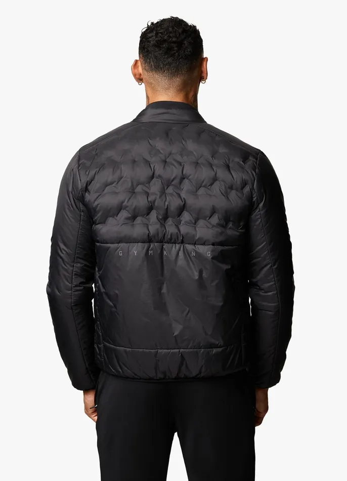 Gym King Outerwear Men Heat Sealed Tech Jacket 8211 Black