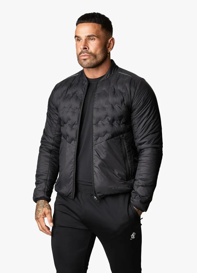 Gym King Outerwear Men Heat Sealed Tech Jacket 8211 Black
