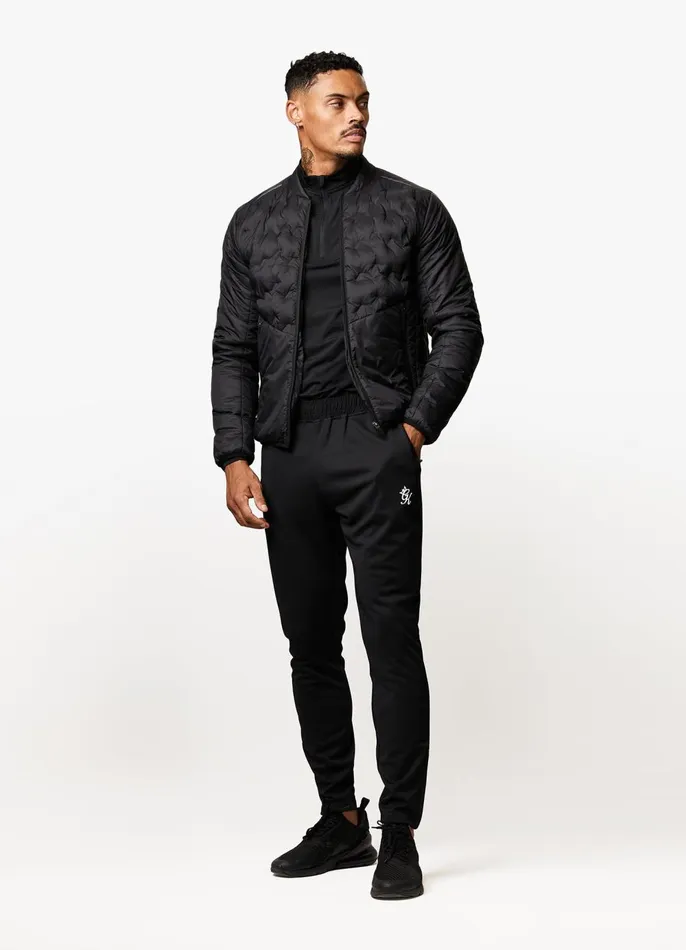 Gym King Outerwear Men Heat Sealed Tech Jacket 8211 Black