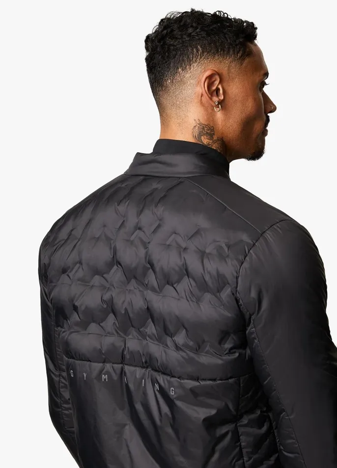 Gym King Outerwear Men Heat Sealed Tech Jacket 8211 Black