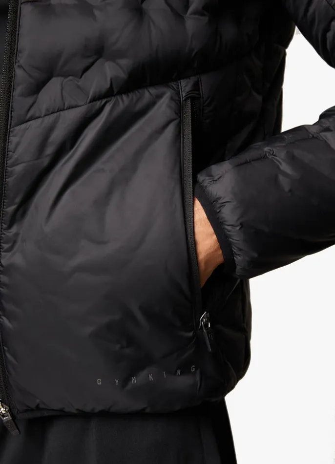 Gym King Outerwear Men Heat Sealed Tech Jacket 8211 Black