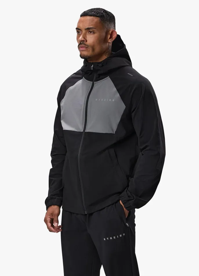 Gym King Outerwear Men React Woven Jacket 8211 Black
