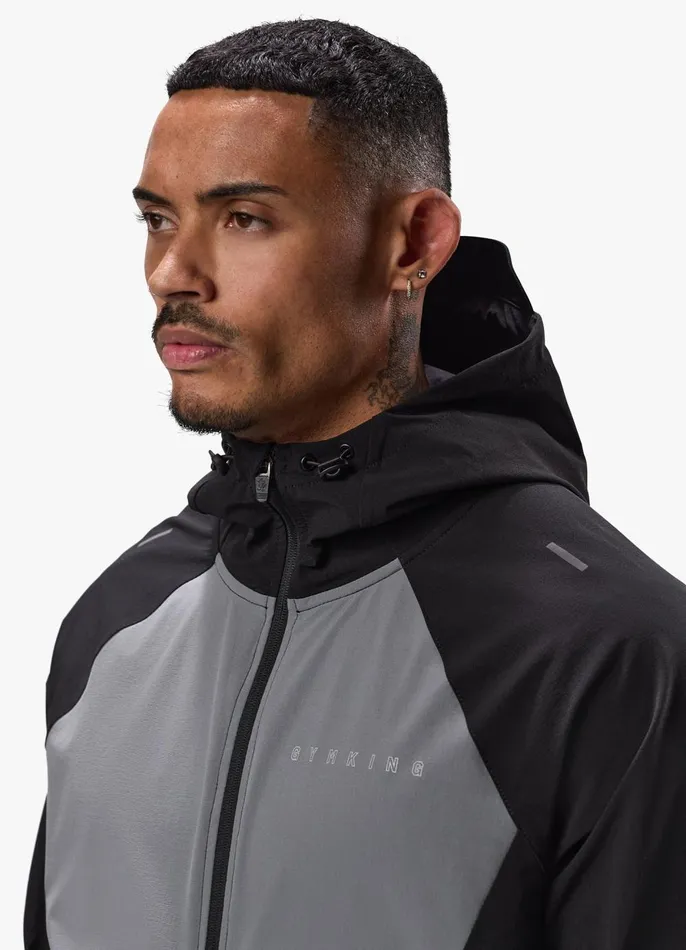 Gym King Outerwear Men React Woven Jacket 8211 Black