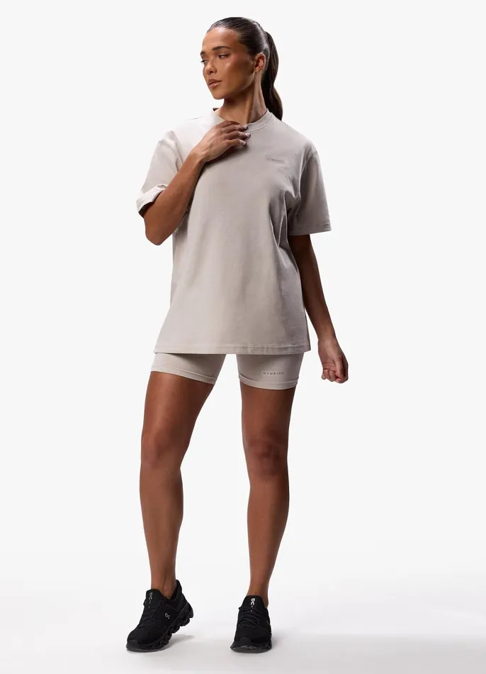 Gym King Shorts Women Stoic Cycle Short 8211 Light Stone
