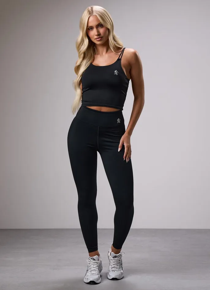 Gym King Sports Bras Women 365 Long Line Tank 8211 Black