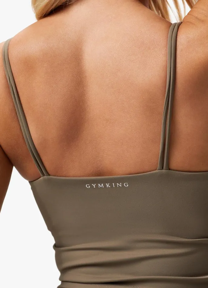 Gym King Sports Bras Women 365 Long Line Tank 8211 Deep Mink