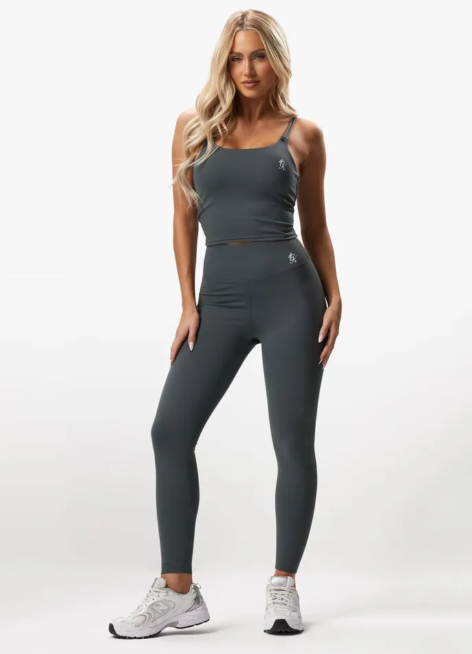 Gym King Sports Bras Women 365 Long Line Tank 8211 Green Smoke