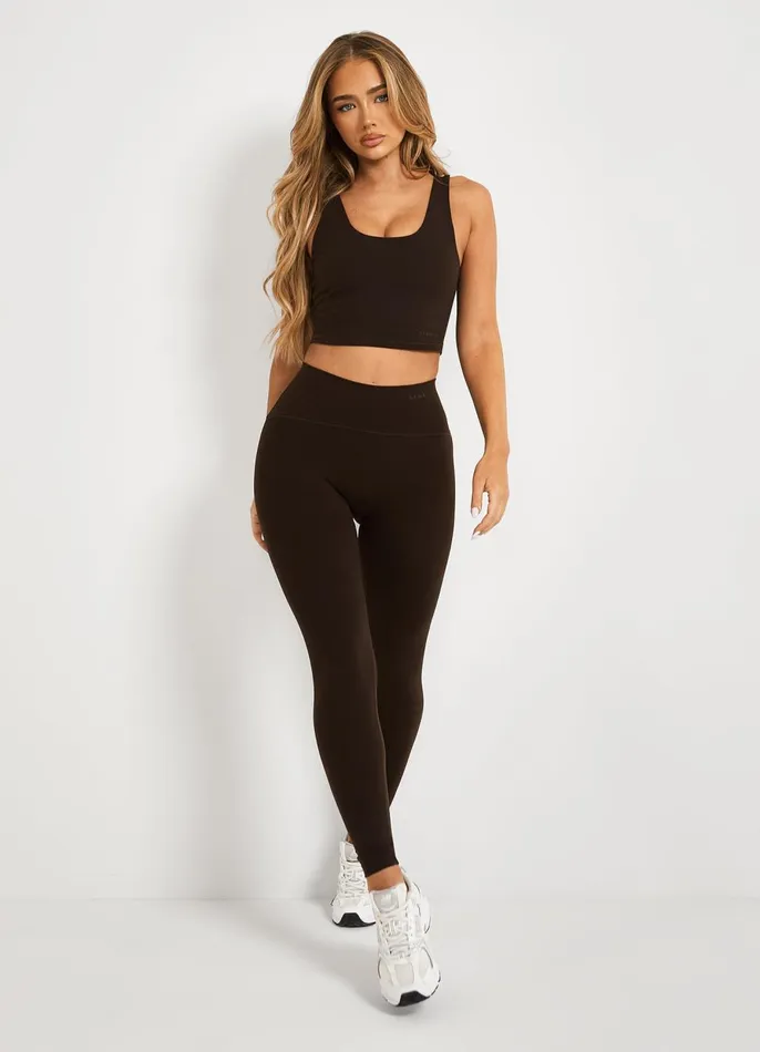 Gym King Sports Bras Women Peach Luxe Tank 8211 Cocoa Luxe