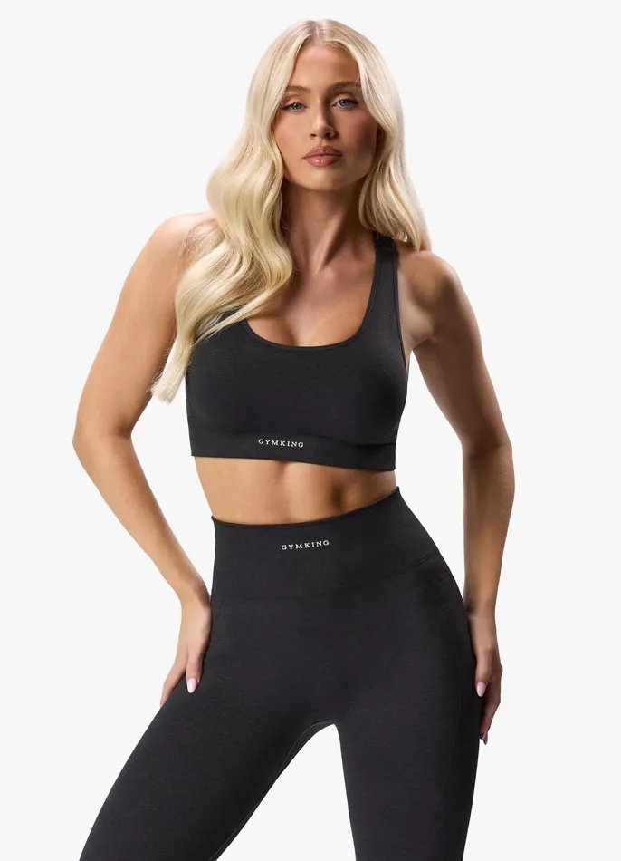 Gym King Sports Bras Women Results 20 Seamless Cross Over Bra 8211 Black