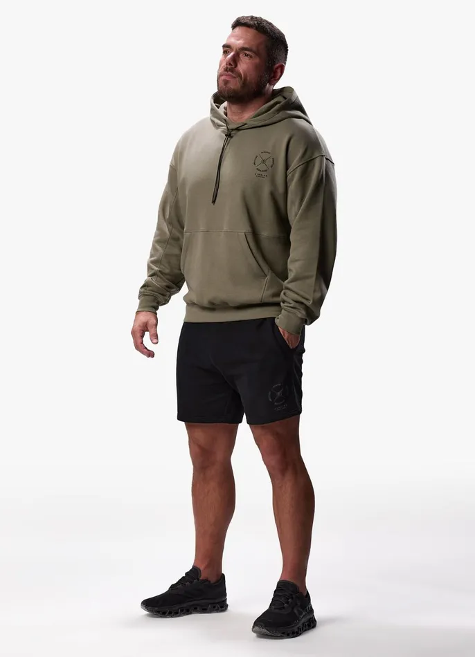 Gym King Sweatshirts and Hoodies Men Compass Hood 8211 Deep Khaki