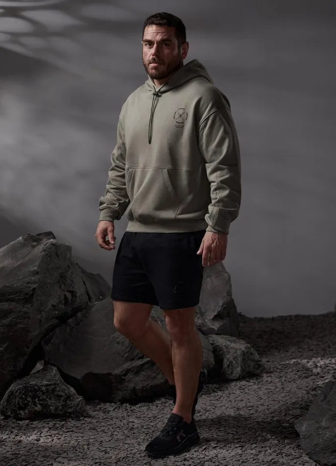 Gym King Sweatshirts and Hoodies Men Compass Hood 8211 Deep Khaki