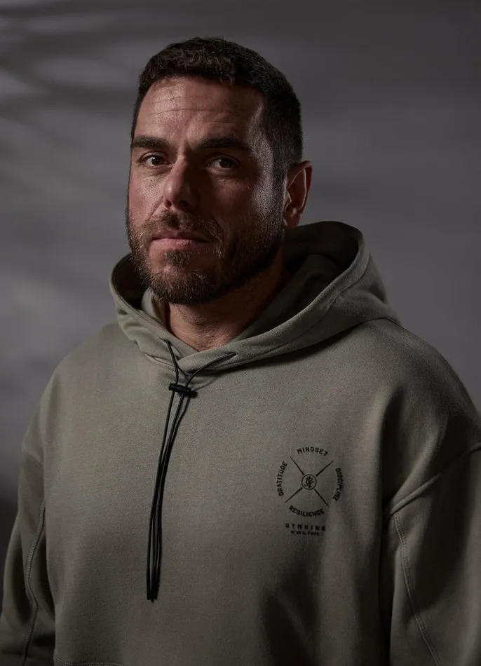 Gym King Sweatshirts and Hoodies Men Compass Hood 8211 Deep Khaki