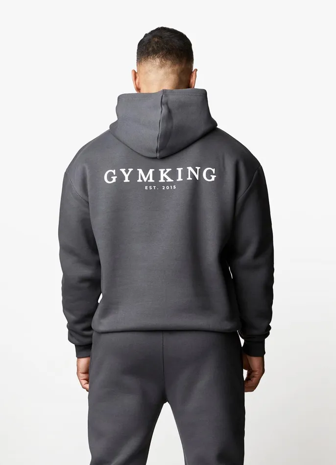 Gym King Sweatshirts and Hoodies Men Established Hood 8211 Dark Pewter