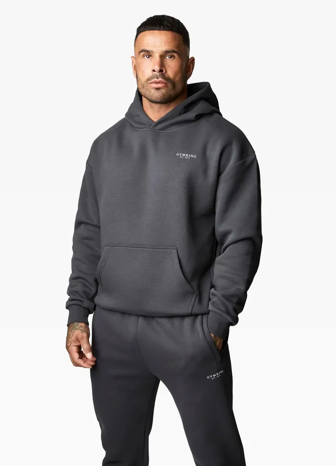 Gym King Sweatshirts and Hoodies Men Established Hood 8211 Dark Pewter