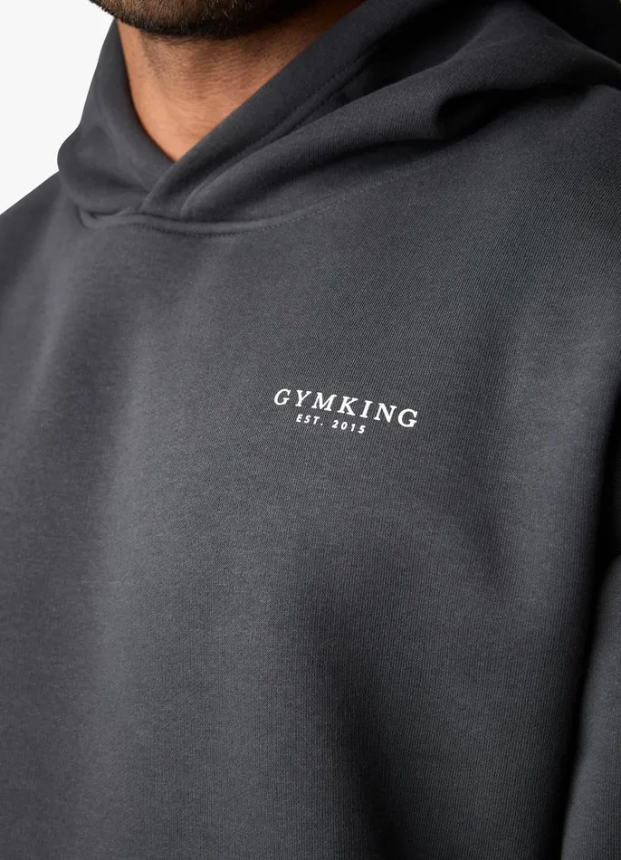 Gym King Sweatshirts and Hoodies Men Established Hood 8211 Dark Pewter