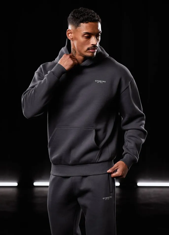 Gym King Sweatshirts and Hoodies Men Established Hood 8211 Dark Pewter