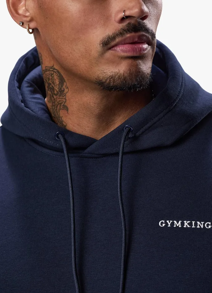 Gym King Sweatshirts and Hoodies Men Linear Fundamental Hood 8211 Navy