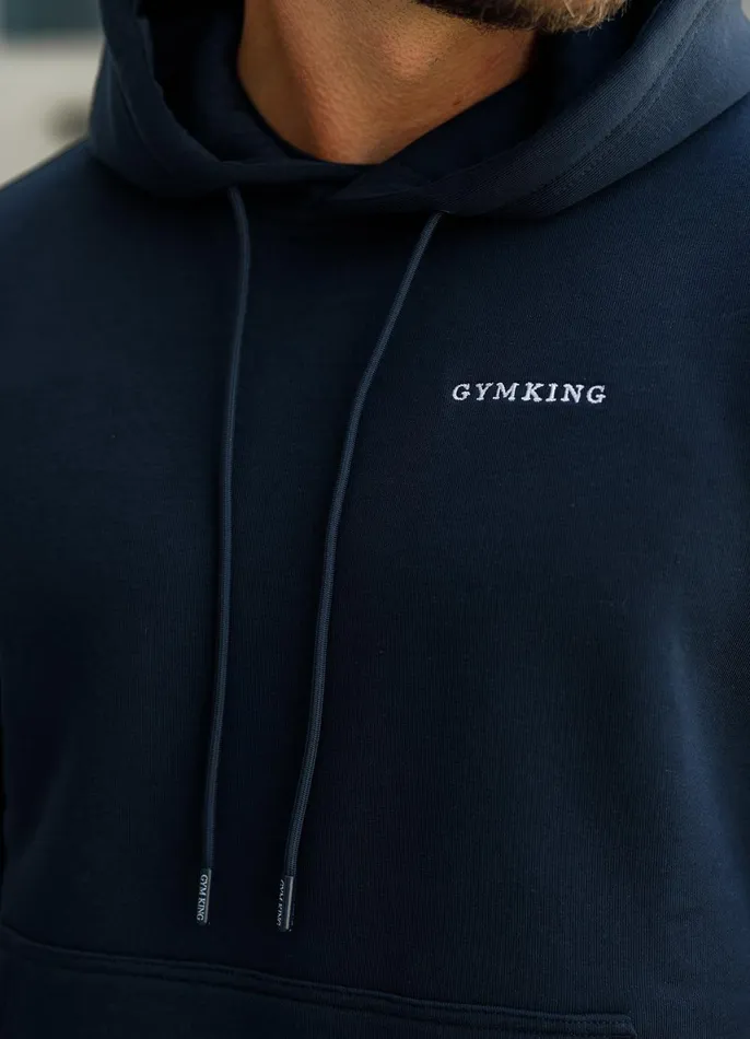 Gym King Sweatshirts and Hoodies Men Linear Fundamental Hood 8211 Navy