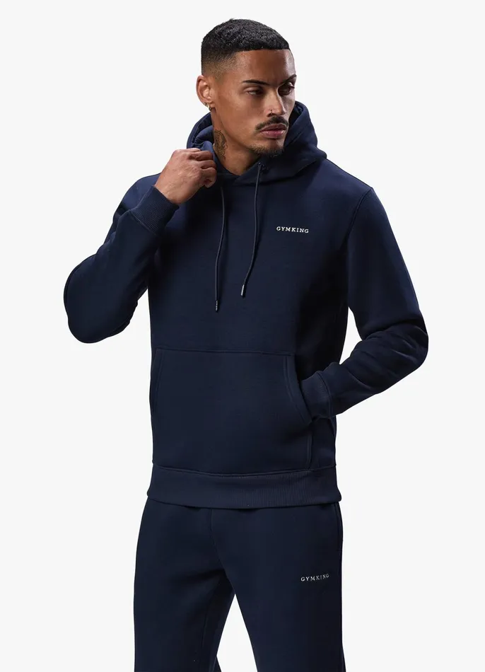 Gym King Sweatshirts and Hoodies Men Linear Fundamental Hood 8211 Navy