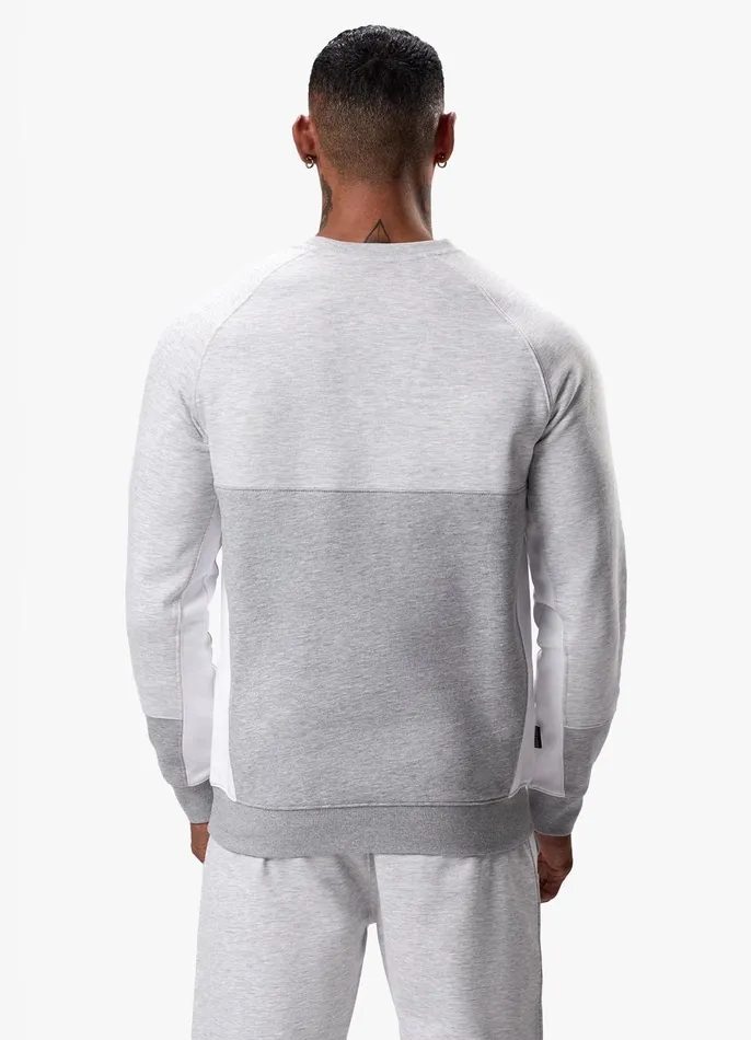 Gym King Sweatshirts and Hoodies Men Minefield Crew 8211 Snow Marl