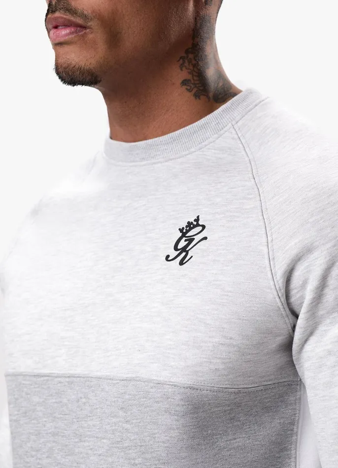 Gym King Sweatshirts and Hoodies Men Minefield Crew 8211 Snow Marl