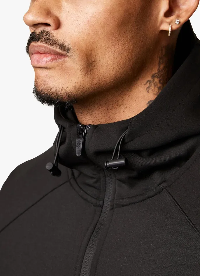 Gym King Sweatshirts and Hoodies Men Stealth Tech Poly Hood 8211 Black