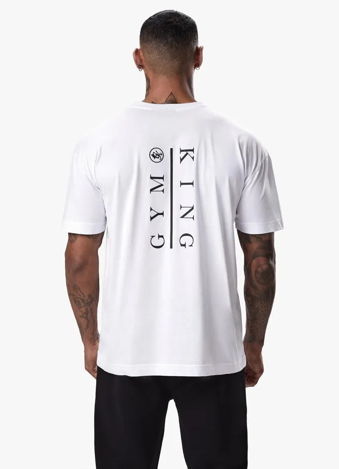 Gym King TShirts Men Division Tee 8211 White