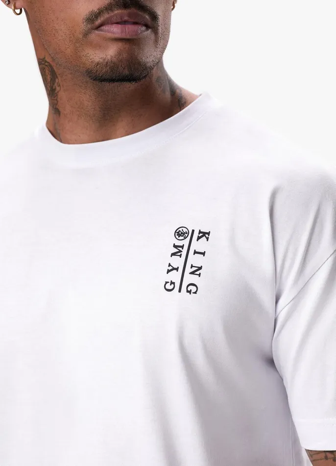 Gym King TShirts Men Division Tee 8211 White
