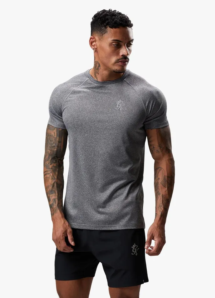 Gym King TShirts Men Energy Grindle Tee 8211 Grey Marl