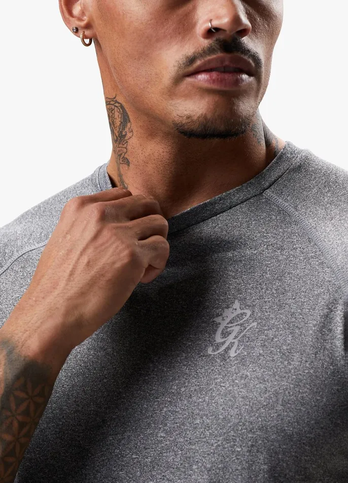 Gym King TShirts Men Energy Grindle Tee 8211 Grey Marl