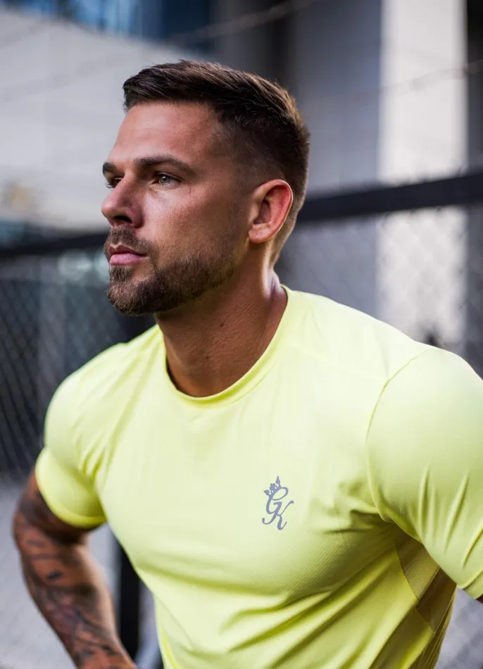Gym King TShirts Men Energy Tee 8211 Limelight